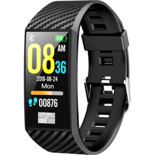 👉 Smartwatch zwart active DT58 1.14inch IP68 waterdichte bluetooth 4.2, ondersteuning bloeddrukmeting / slaapbewaking (zwart)