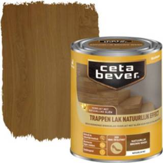 👉 Trap lak bruin Cetabever Trappen Natuurlijk Effect Mat - Brown Wash 0,75 liter