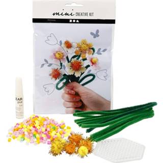 👉 Knutselset multikleur Creotime Mini Bloemen 5712854369329