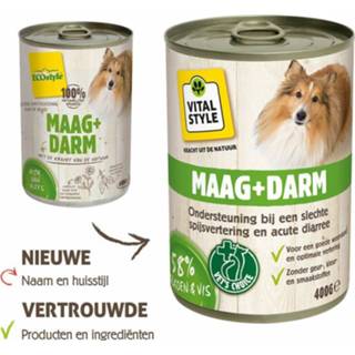 👉 VITALstyle Maag + Darm Maag + Darm - Hondenvoer - Kip - Rund - 400 gram