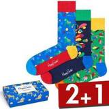 👉 Blauw mannen Happy socks 3 stuks Swedish Edition Gift Box