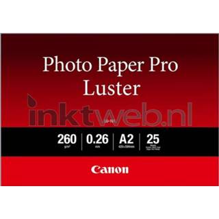 👉 Satijn wit Canon LU-101 Pro Luster | 25 stuks 260 gr/m² 4549292041644
