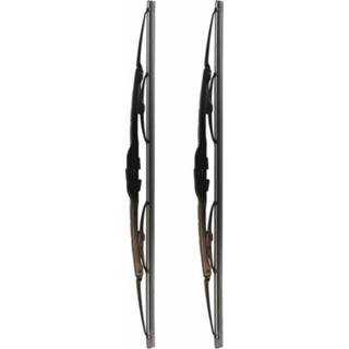 👉 Ruitenwisser zwart rubber staal Carpoint ruitenwissers Conventioneel 40 cm 2 delig 8711293391226