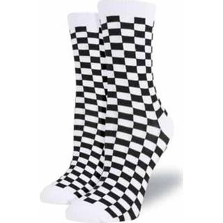 👉 Dambord active 3 paar Harajuku trendy geometrische katoenen sokken, maat:één maat (QT0065)