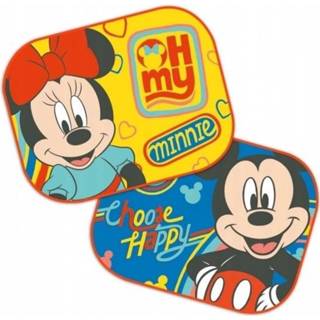 Zonnescherm geel kunststof Disney Mickey & Minnie 36 x 45 cm 2 stuks 5902308593312