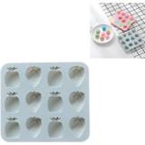 👉 Snoep blauw siliconen active 6 STKS Fruit Aardbei Ananas Ijsbakje Schimmel Chocolade Bakvorm (Blauw)