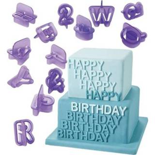 👉 Koekje plastic active 2 STUKS Alfanumerieke Koekjes Mallen Symbool Fondant Taart Decoratieve Drukvormen