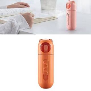 👉 Moisturizer oranje active Mini Portable Gezichtsbevochtiger Desinfectie Fles Automatische Alcohol Sproeier (Oranje)