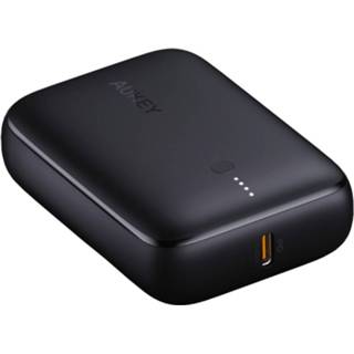 👉 Powerbank zwart active Aukey Mini Power Bank - 10.000mAh USB-A en USB-C