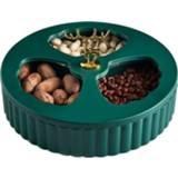 👉 Snoep groen active Home Woonkamer Dienblad Creatief Licht Luxe Verdeeld Rooster voor Gedroogd Fruit, Stijl: 1 Laag (Groen)