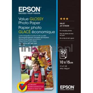 Fotopapier glans wit Epson Value | 50 stuks 183 gr/m² 8715946611846