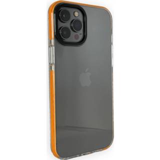 Bumper hoesje transparant oranje IPhone 11 Backcover - Back cover case Apple / 8720604250985