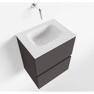 👉 Toiletmeubel talc ada MONDIAZ 40cm urban. LEX wastafel midden zonder kraangat 6017323018043