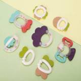 👉 Rammelaar siliconen active baby's Baby Cartoon Vorm Molaire Stick Set, Stijl: 8 stuks