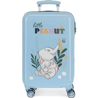 👉 Trolley ABS cijferslot blauw Disney 55 Cm 4 Wheels Before The Bloom Elephant 8435578363578