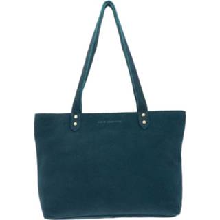 👉 Leer active Shopper tas van mat eco - Emily petrolblauw 8719743366633