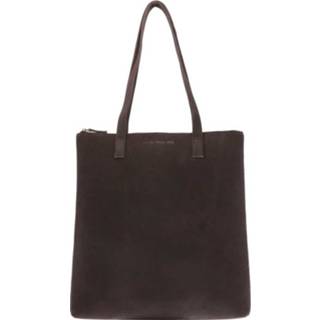 👉 Leer active Shopper tas van mat eco - Livia donkertaupe 8719743366657