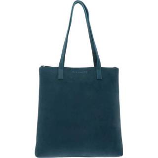 👉 Leer active Shopper tas van mat eco - Livia petrolblauw 8719743366664