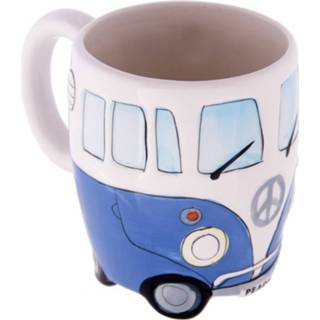 👉 Beker blauw vrouwen wit volkswagen blauw-