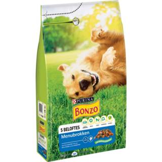 👉 Active 3x Bonzo Droogvoer Adult Menubrokken Kip 3 kg 7613287215710