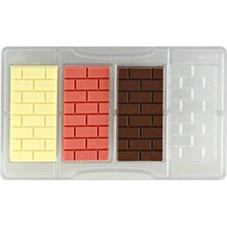 👉 Chocolade mal kunststof transparant Stenen Muur - Decora 8024622054878