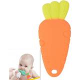 👉 Bijtring oranje siliconen active baby's kinderen Baby Kinder Tanden Kiezen Producten (Oranje Wortel)