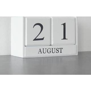 👉 Kalender wit houten active Creatieve huisdecoratie ornamenten Woonkamer Desktop (wit)