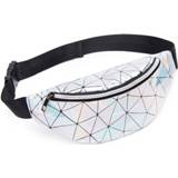 👉 Heuptas zilver active Modieuze unisex borsttas waterdichte lasertassen (zilver)