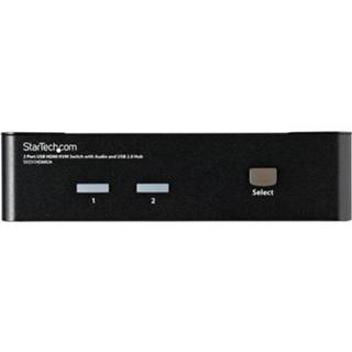 👉 StarTech.com 2-poort USB HDMI KVM-switch met Audio en 2.0-hub