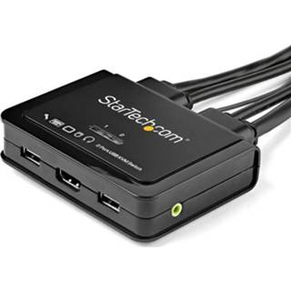 👉 Switch StarTech.com 2-poorts HDMI KVM met geïntegreerde kabels USB 4K 60Hz 65030882163