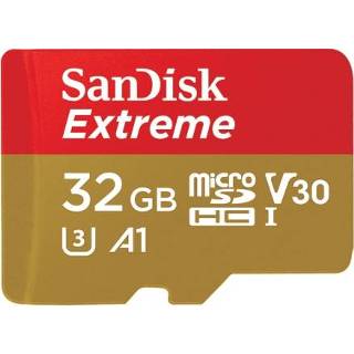 👉 Geheugenkaart active SanDisk U3 High-Speed Micro SD-kaart TF-kaart voor GoPro-sportcamera, drone, monitoring 32GB (A1), kleur: gouden kaart