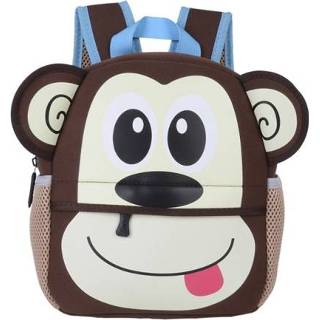 👉 Schooltas active peuters kinderen Cute Kid Peuter Schoo Tassen Kleuterschool 3D Cartoon Animal Bag (Monkey)