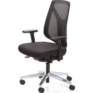 👉 Bureaustoel aluminium synchroonmechanisme verstelbare rug bureaustoelen kantelbaar zwart armsteunen stof NPR PRO - 1458721202620