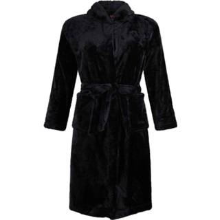 👉 Badjas zwarte l zwart fleece tieners-L (9-10 jaar)