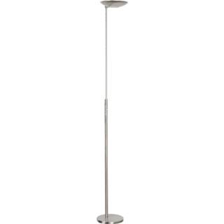👉 Vloerlamp mat nikkel staal metaal modern LED gentegreerd HighLight Geneva 1 lichts - 8718379032813