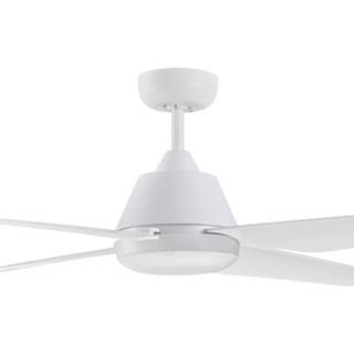 👉 Plafondventilator wit kunststof warmwit a+ Aria met LED-lamp,