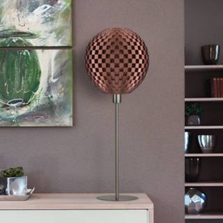 👉 Tafel lamp a++ Tafellamp vlechtwerk bol, koper