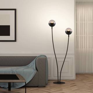👉 Vloerlamp helder glas a++ Lucande Dustian vloerlamp, 2-lamps