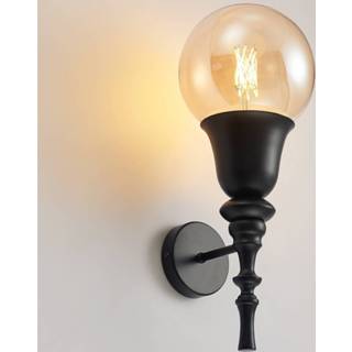 👉 Wandlamp zwart IJzer a++ Lucande Gesja wandlamp, 1-lamp,