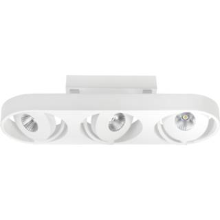 👉 Wit aluminium balk modern LED gentegreerd opbouw HighLight spot Futuro 3 lichts - 8718379026898