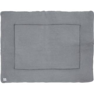 👉 Boxkleed grijs rechthoekig Knit Basic stone grey Jollein 80 x 100 cm 8717329360396