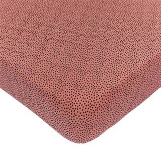 👉 Hoeslaken Cozy Dots redwood Mies & Co 40 x 80 cm 7422224237216