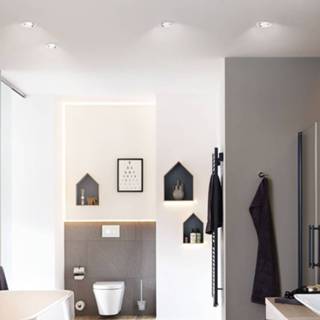 👉 Inbouwspot wit Mat aluminium a++ Paulmann Nova IP65 rond zwenkbaar