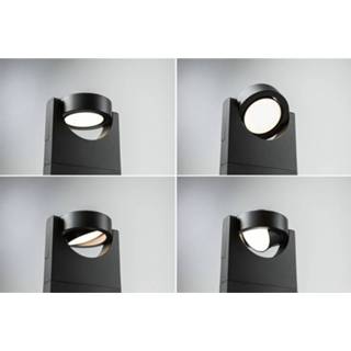 👉 Antraciet aluminium warmwit a+ Paulmann Swivea LED tuinpadverlichting, cardanisch