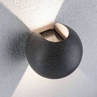 👉 Buitenwandlamp zandsteen beton warmwit a+ Paulmann Concrea LED buitenwandlamp, rond