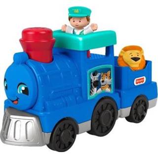 👉 Blauw Fisher-Price trein Little People junior 27 x 18.5 5 cm 887961930733