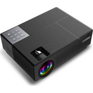 👉 Cheerlux CL770 4000 Lumens 1920 x 1080P Full HD Smart Projector, Ondersteuning HDMI x 2 / USB x 2 / VGA / AV (Zwart)