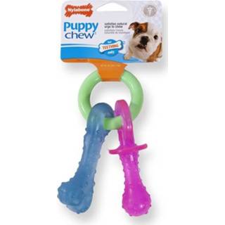 👉 Bijt ring Nylabone puppy chew bijtring speen / bot puppyspeelgoed TOT 7 KG
