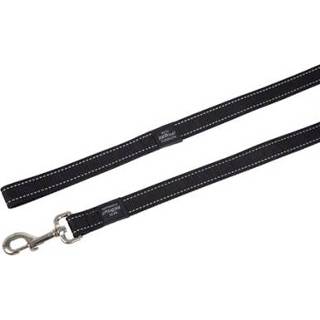 👉 Lumberjack zwart nylon Rogz for dogs long lijn 25 MMX1,8 MTR