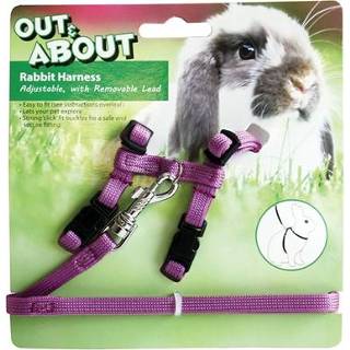 👉 Loop lijn paars Happy pet konijnen harnas en looplijn 20-30 CM 25-40